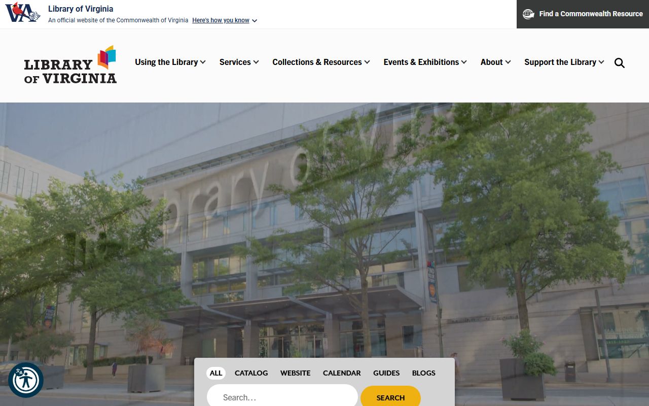 Library of Virginia court records collections and historical docket search